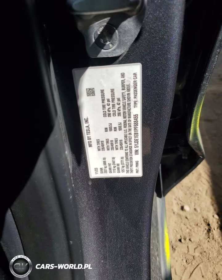 2023 TESLA MODEL 3 VIN:5YJ3E1EB1PF688455 - 24