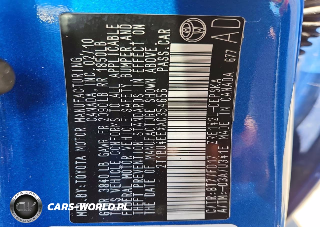 2010 Toyota Corolla S VIN:2T1BU4EEXAC354656 - 12