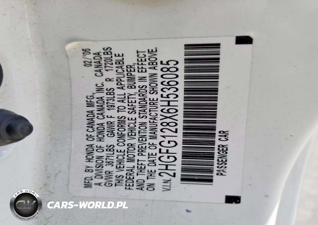 2006 Honda Civic Ex VIN:2HGFG128X6H536085 - 12
