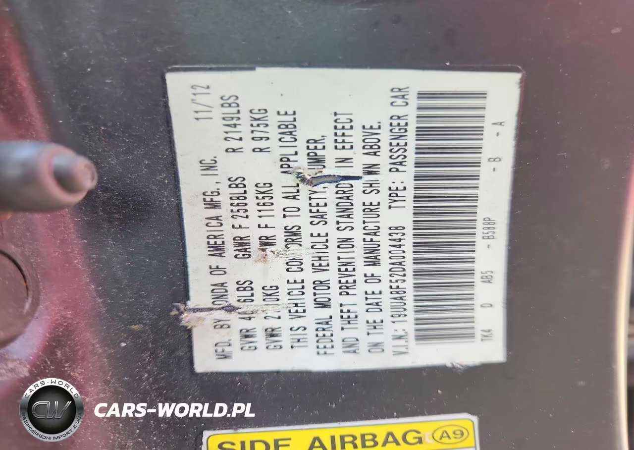 2013 Acura Tl Tech VIN:19UUA8F52DA004438 - 12