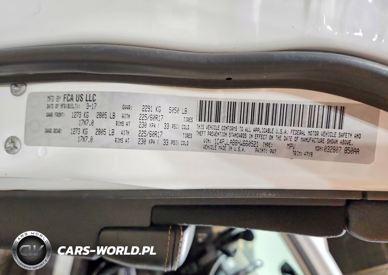 2017 Jeep Cherokee Sport VIN:1C4PJLAB8HW660521 - 13
