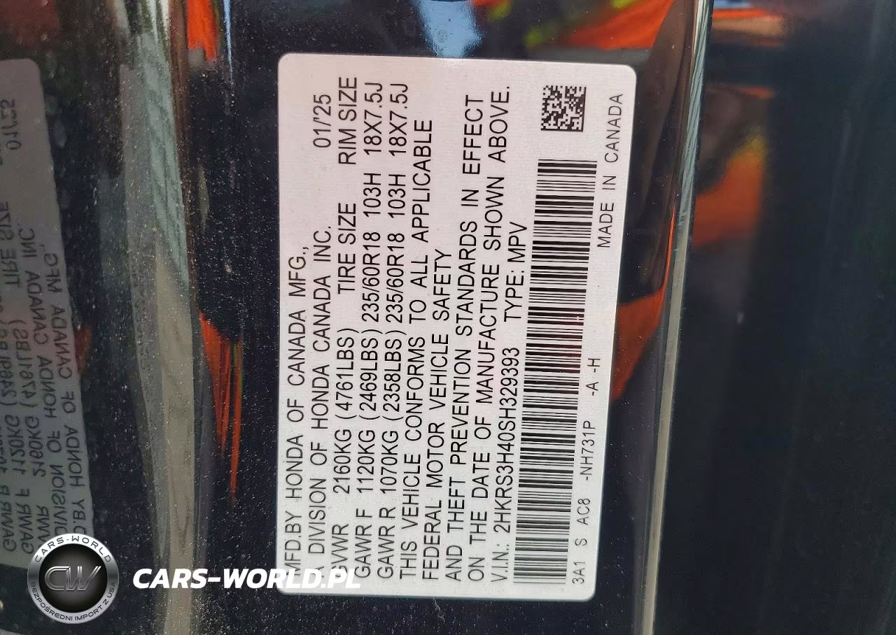 2025 Honda Cr-V Ex VIN:2HKRS3H40SH329393 - 13