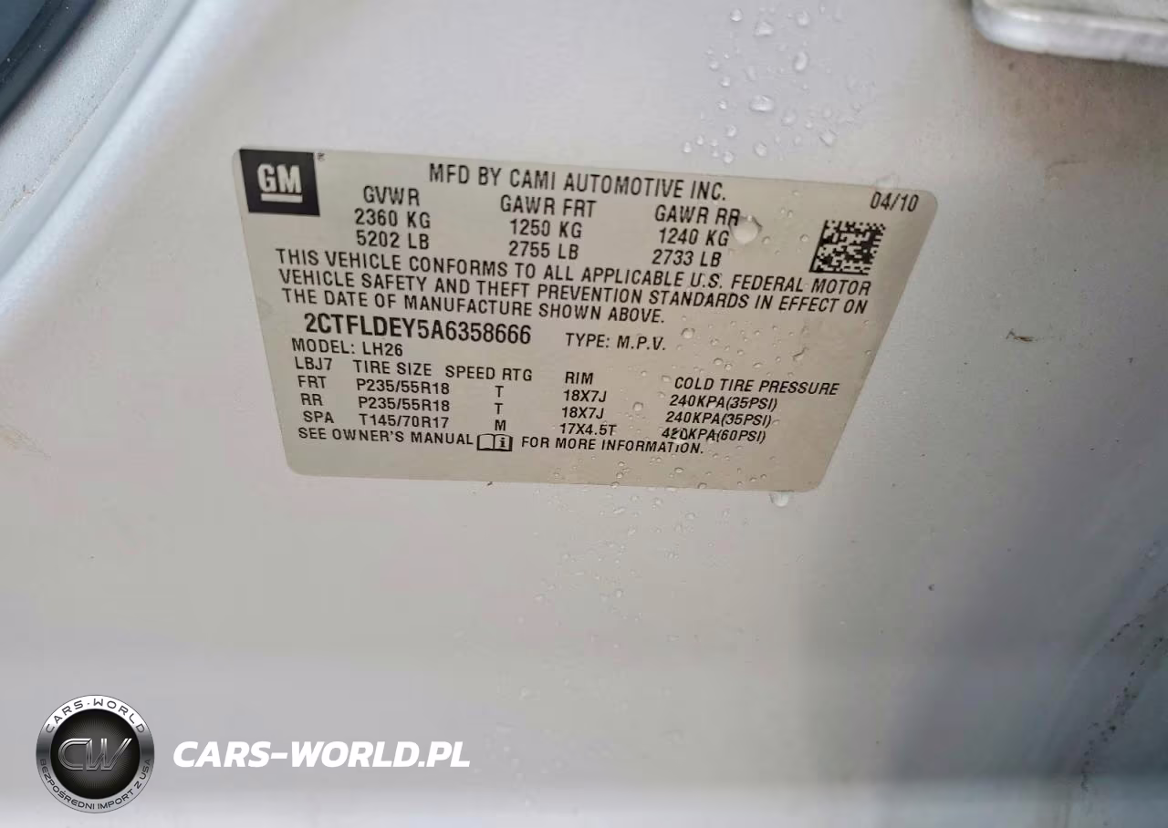 2010 GMC Terrain Sle VIN:2CTFLDEY5A6358666 - 13