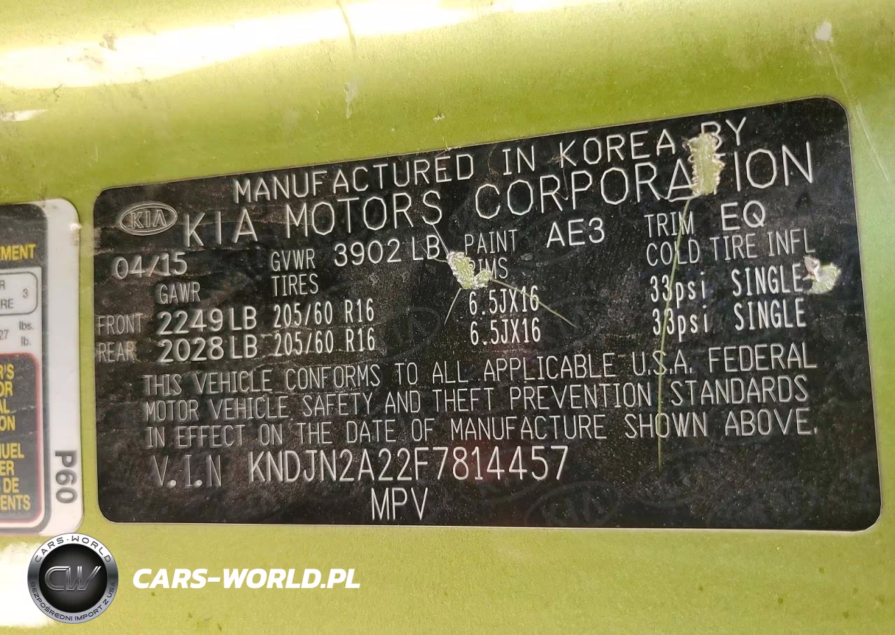 2015 Kia Soul Base VIN:KNDJN2A22F7814457 - 12