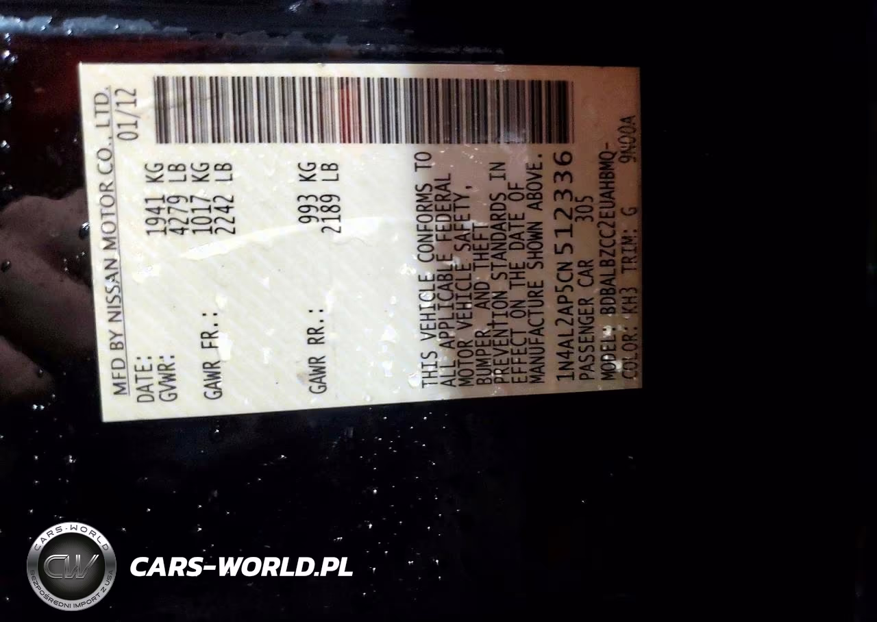 2012 Nissan Altima 2.5 VIN:1N4AL2AP5CN512336 - 13