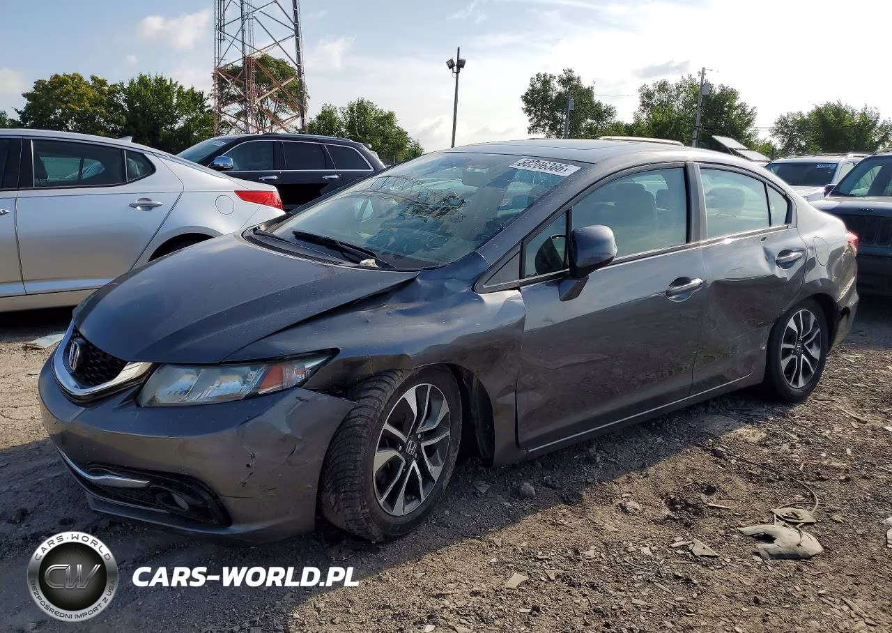 2013 Honda Civic Exl VIN:19XFB2F90DE092181 - 1