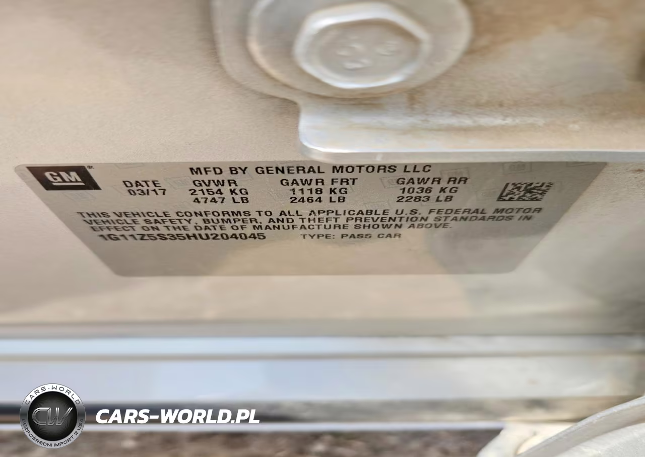 2017 Chevrolet Impala Ls VIN:1G11Z5S35HU204045 - 12