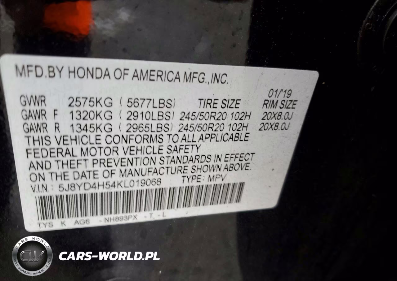 2019 Acura Mdx Technology VIN:5J8YD4H54KL019068 - 14
