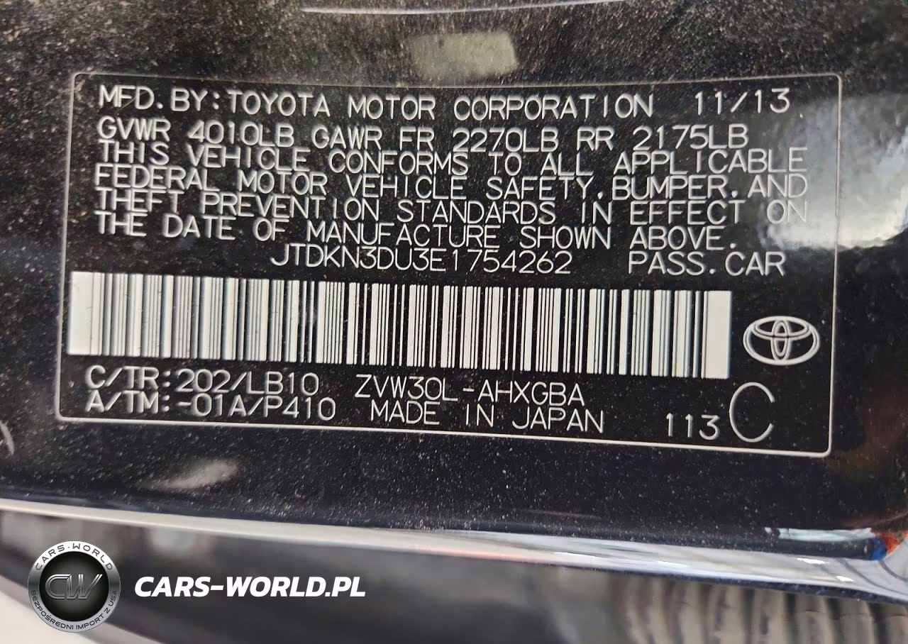 2014 Toyota Prius Four VIN:JTDKN3DU3E1754262 - 12
