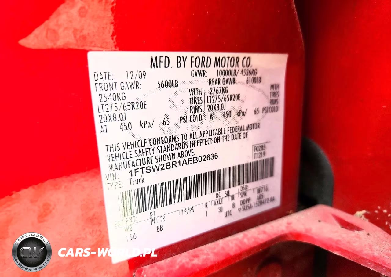 2010 Ford F250 Super Duty VIN:1FTSW2BR1AEB02636 - 13