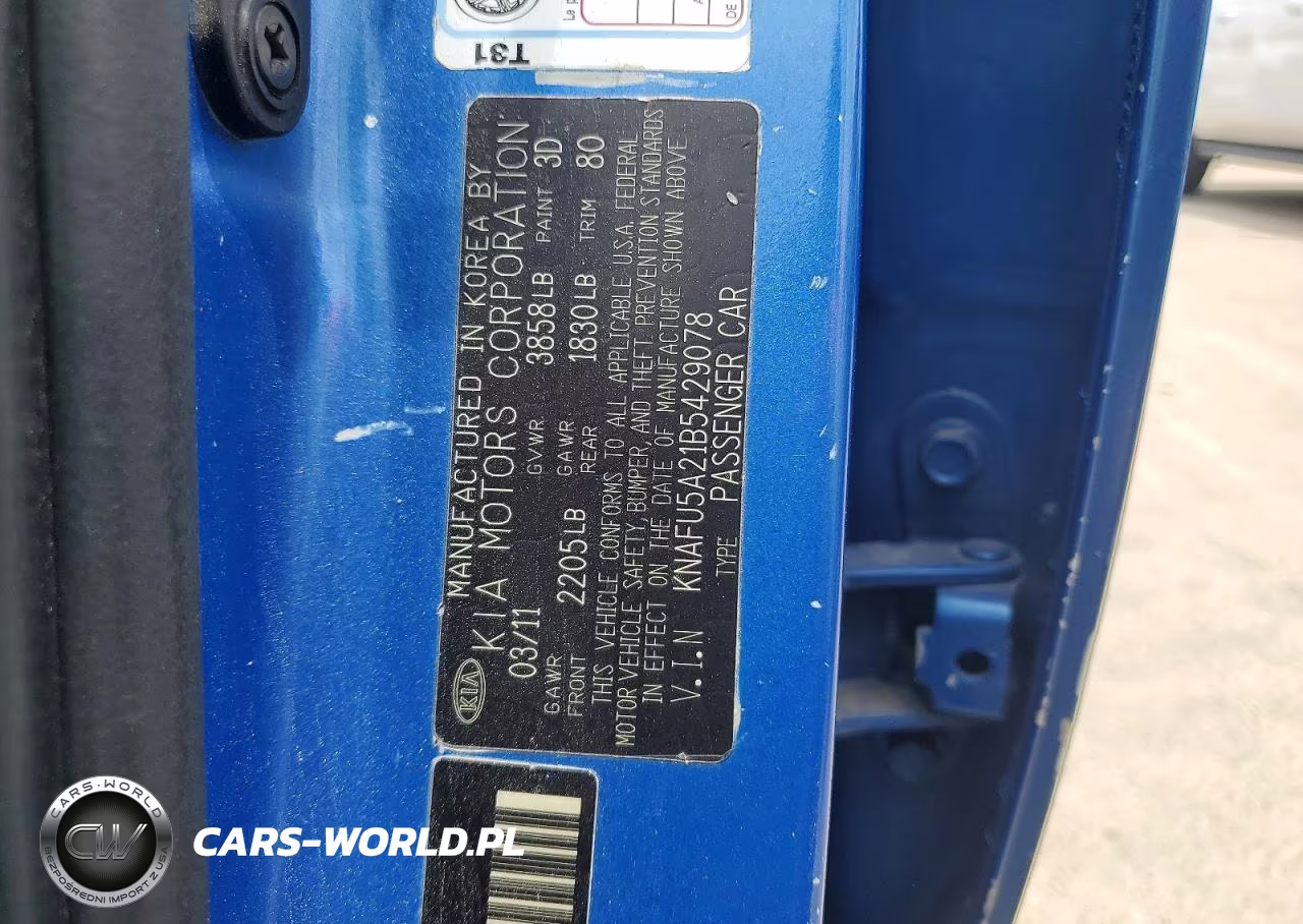 2011 Kia Forte Ex VIN:KNAFU5A21B5429078 - 12