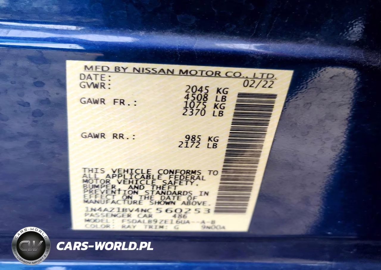 2022 Nissan Leaf S VIN:1N4AZ1BV4NC560253 - 13