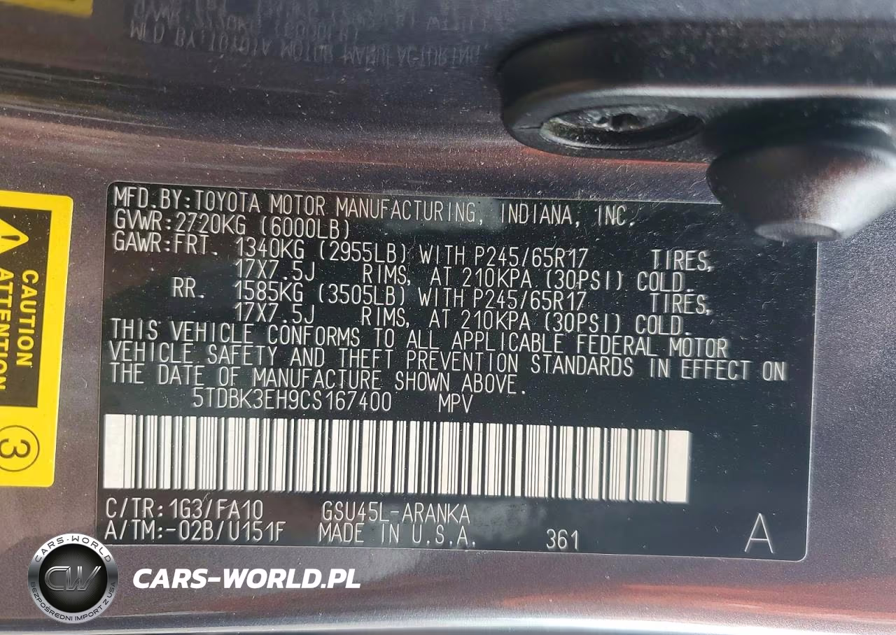2012 Toyota Highlander Base VIN:5TDBK3EH9CS167400 - 14