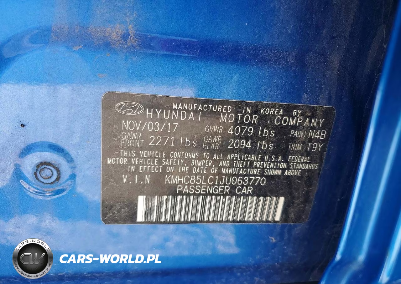 2018 Hyundai Ioniq Limited VIN:KMHC85LC1JU063770 - 12