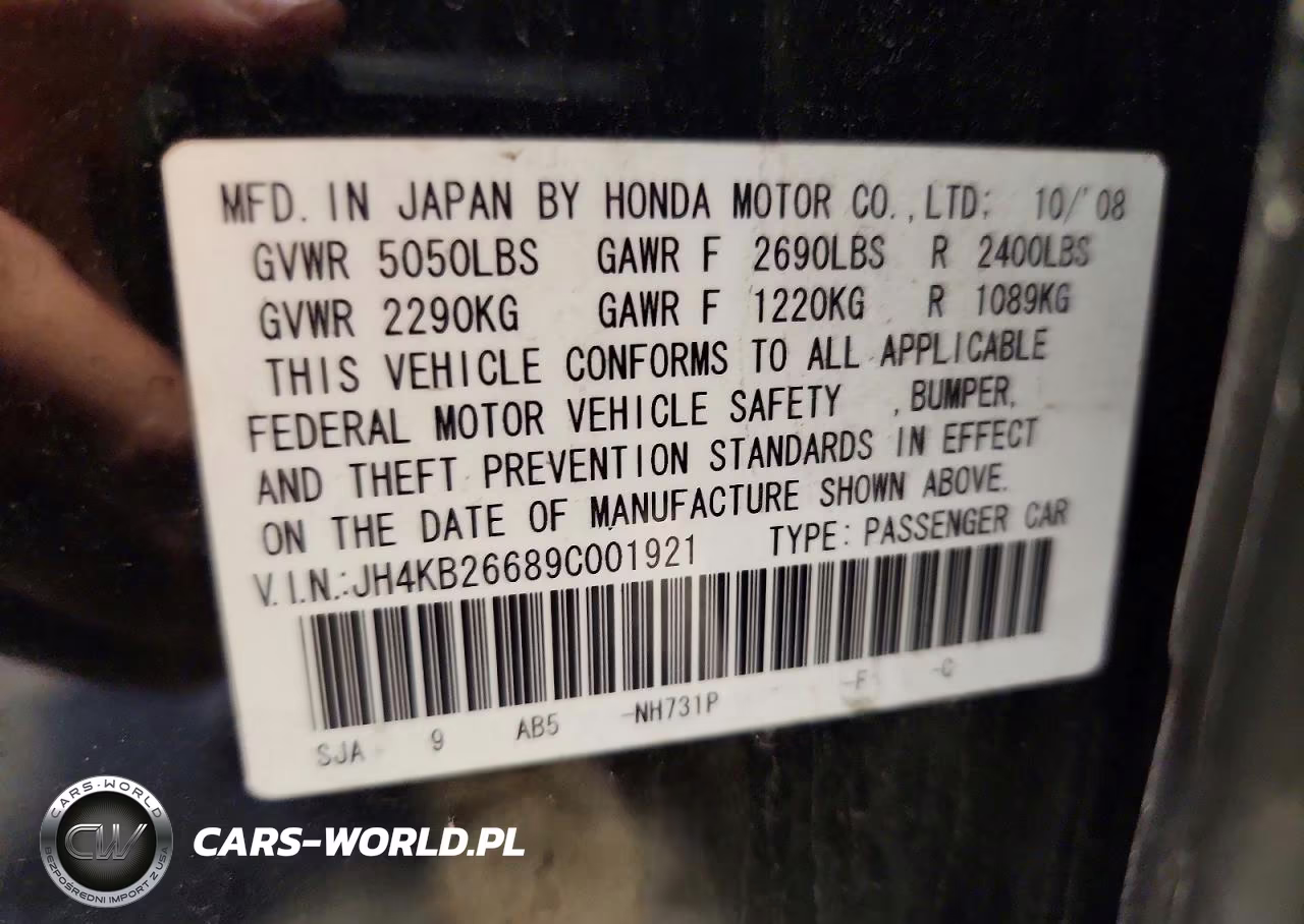 2009 Acura Rl VIN:JH4KB26689C001921 - 12