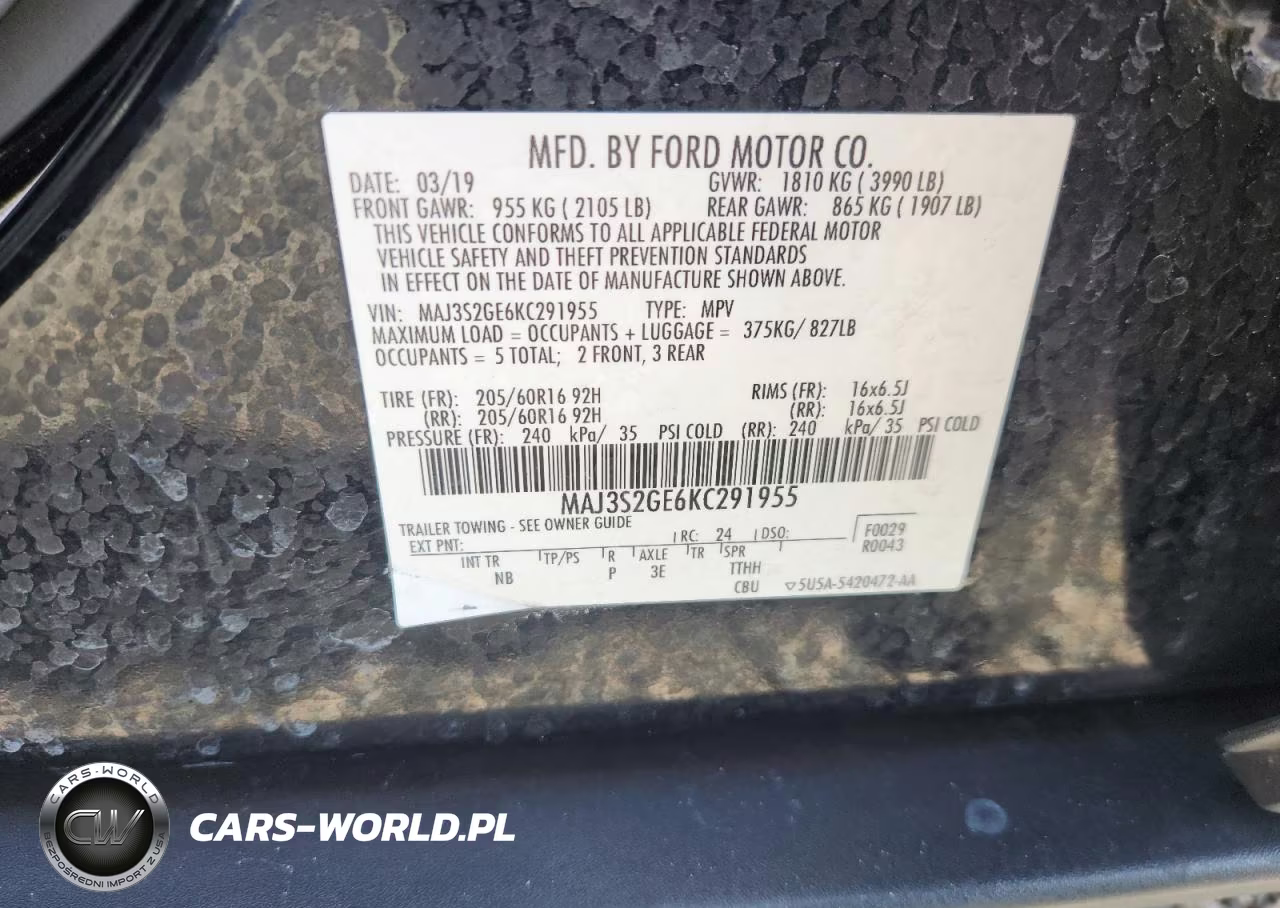 2019 Ford Ecosport Se VIN:MAJ3S2GE6KC291955 - 13