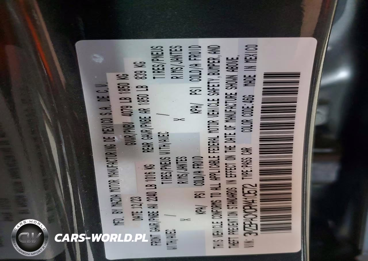 2024 Mazda 3 Preferred VIN:3MZBPACM0RM410572 - 12