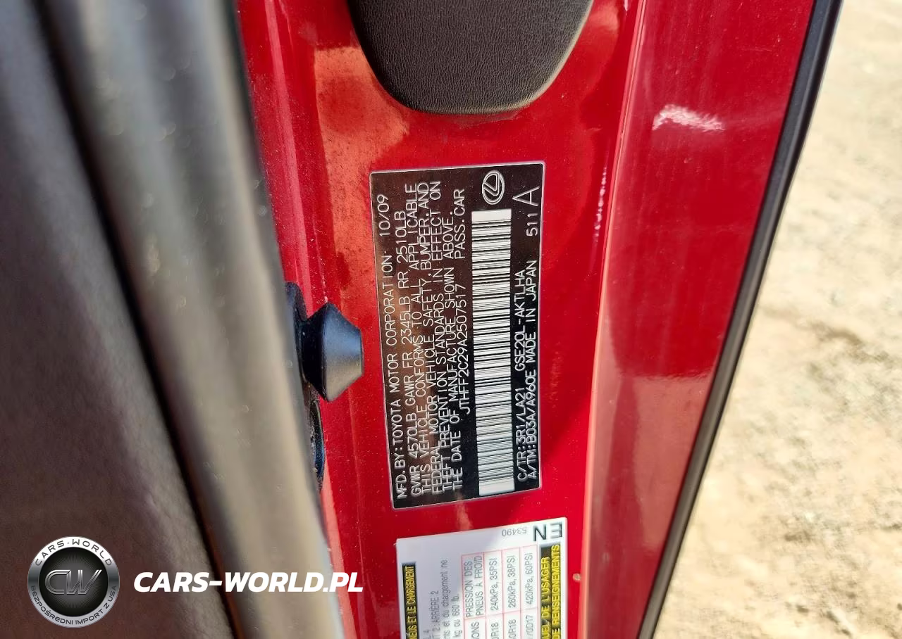 2010 Lexus Is 250 VIN:JTHFF2C29A2507517 - 12