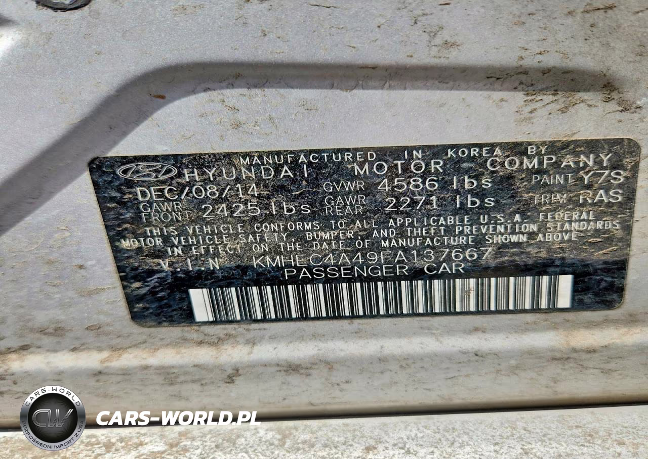 2015 Hyundai Sonata Hybrid Base VIN:KMHEC4A49FA137667 - 12