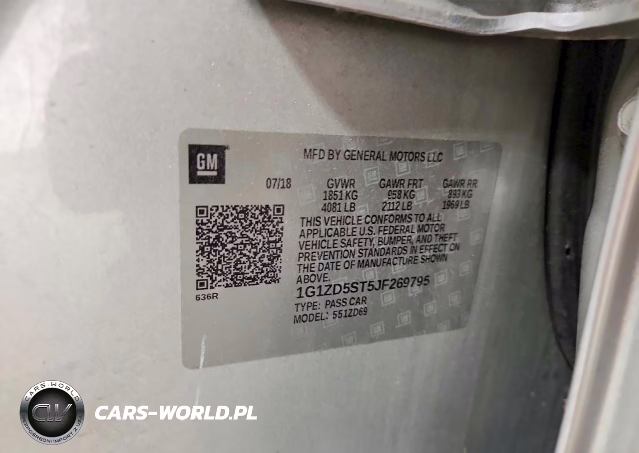2018 Chevrolet Malibu Lt VIN:1G1ZD5ST5JF269795 - 12