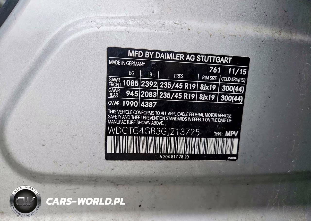 2016 Mercedes-Benz Gla 250 4Matic VIN:WDCTG4GB3GJ213725 - 13