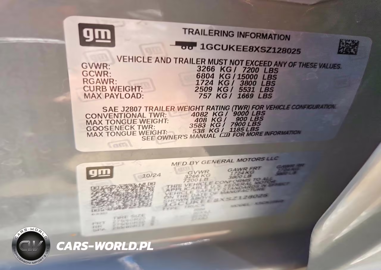 2025 Chevrolet Silverado K1500 Rst VIN:1GCUKEE8XSZ128025 - 12