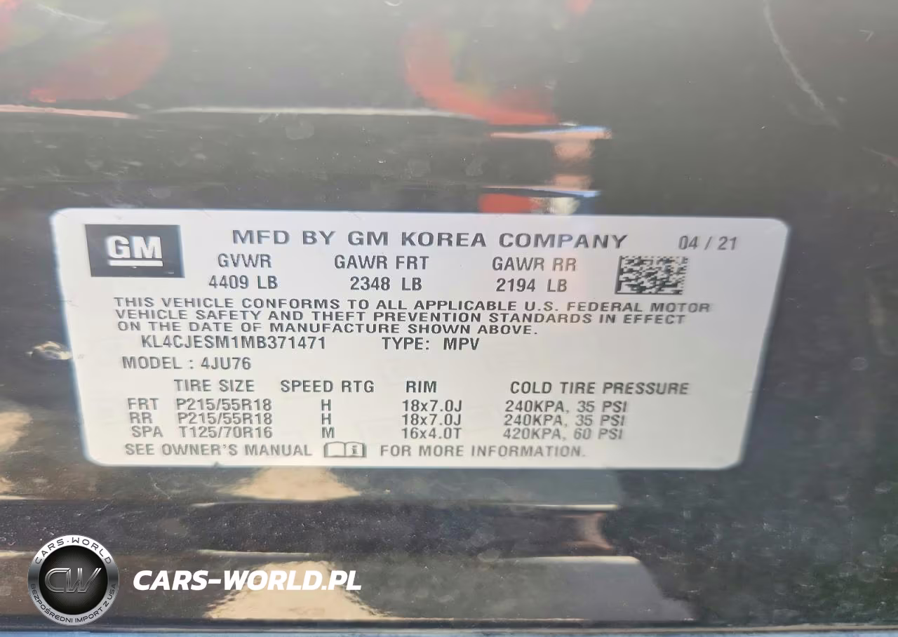 2021 Buick Encore Preferred VIN:KL4CJESM1MB371471 - 13