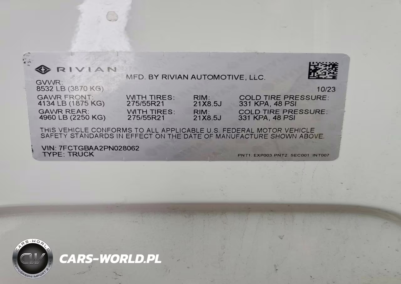 2023 Rivian R1T Adventure VIN:7FCTGBAA2PN028062 - 13