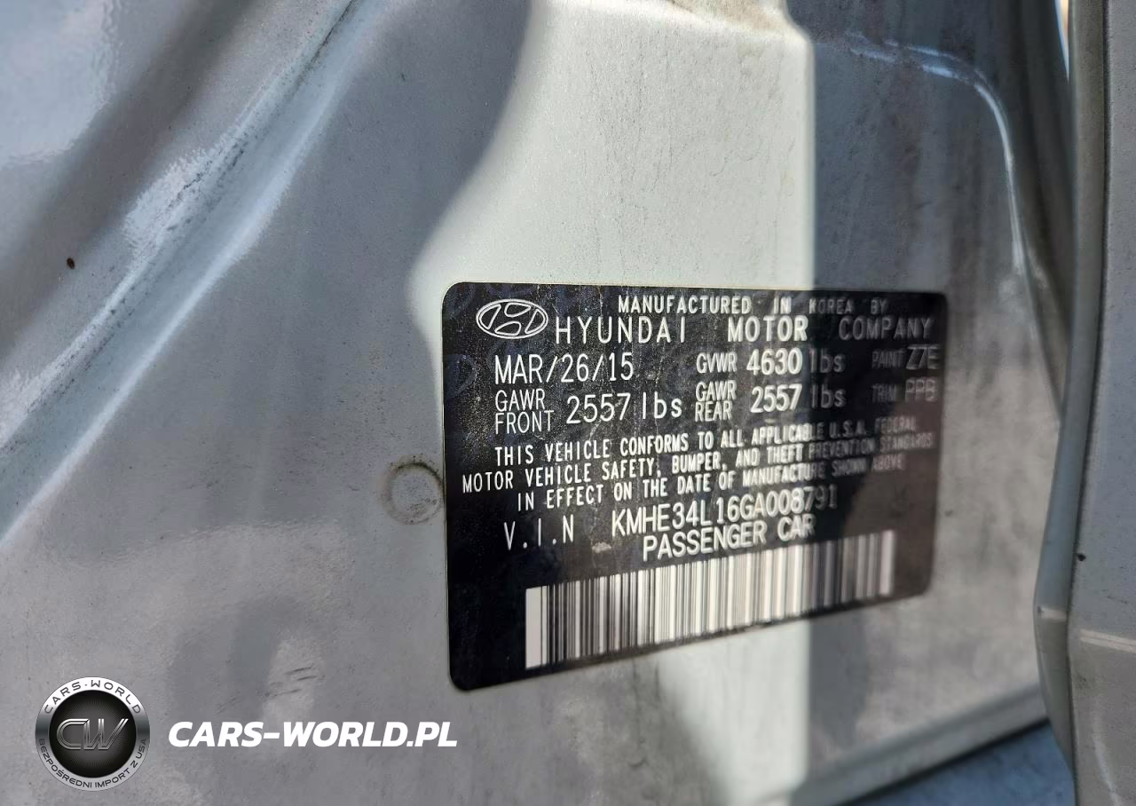 2016 Hyundai Sonata Hybrid Limited VIN:KMHE34L16GA008791 - 12