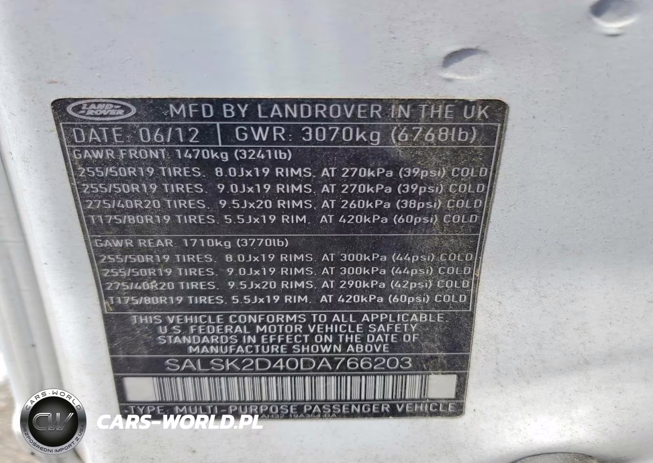 2013 Land Rover Range Rover Sport Hse Luxury VIN:SALSK2D40DA766203 - 13