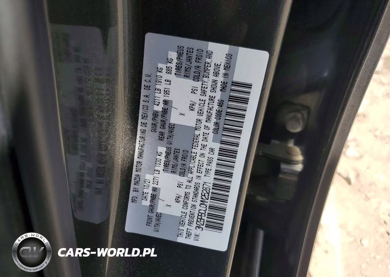 2021 Mazda 3 Preferred VIN:3MZBPBCL0MM252871 - 12