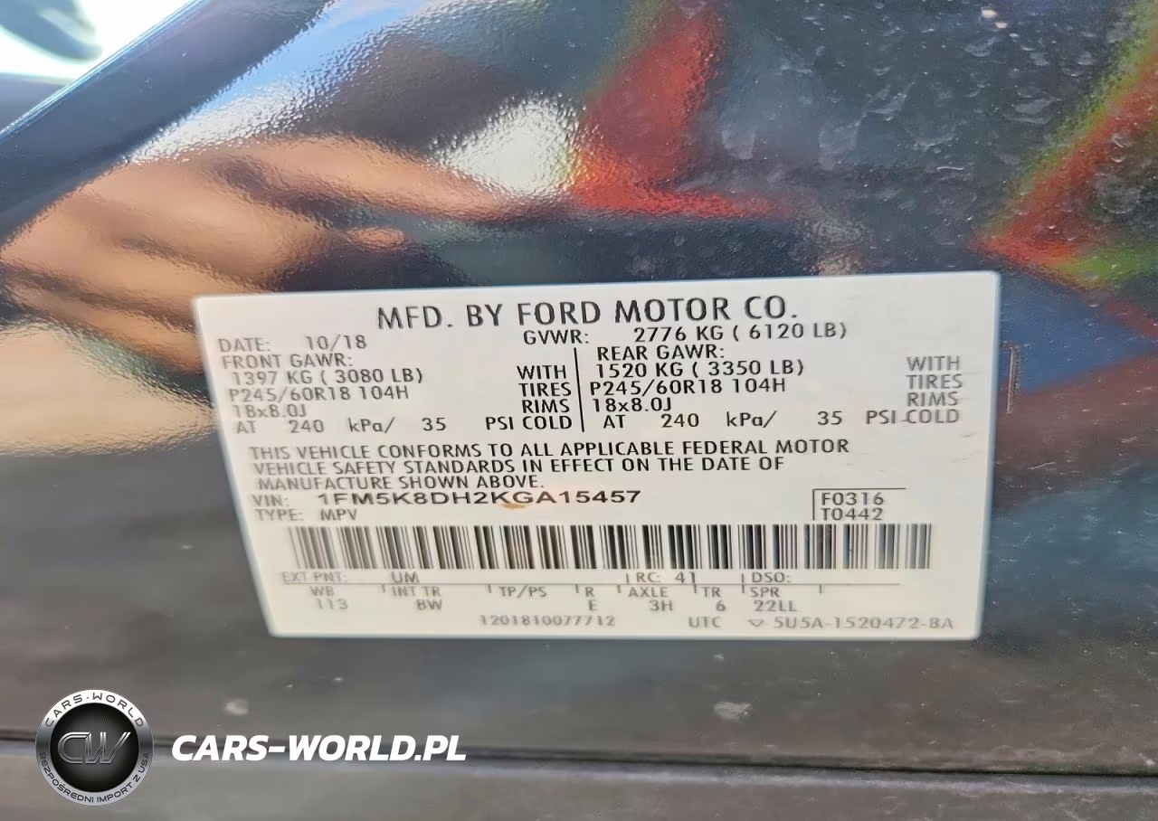 2019 Ford Explorer Xlt VIN:1FM5K8DH2KGA15457 - 13