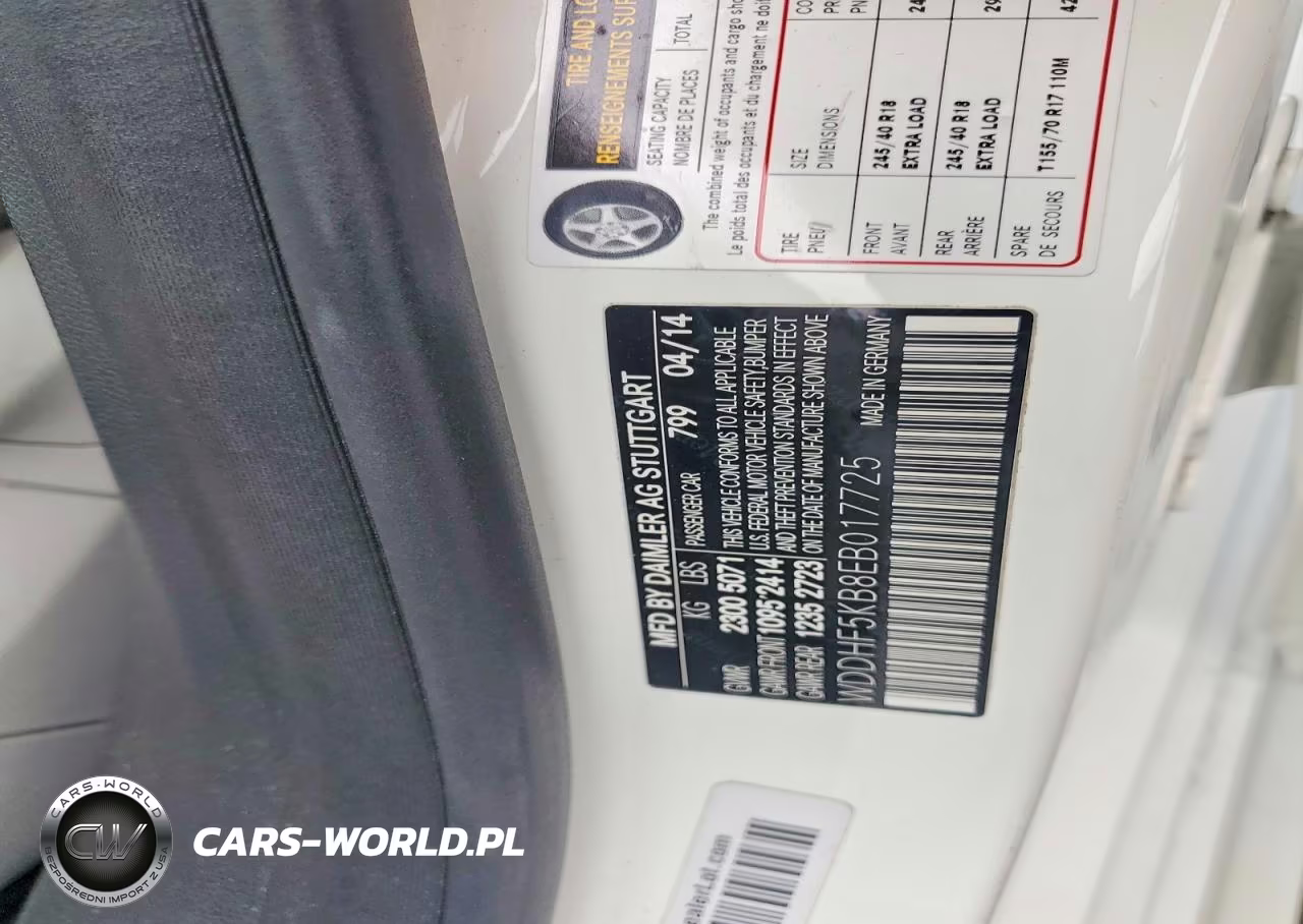 2014 Mercedes-Benz E 350 VIN:WDDHF5KB8EB017725 - 12