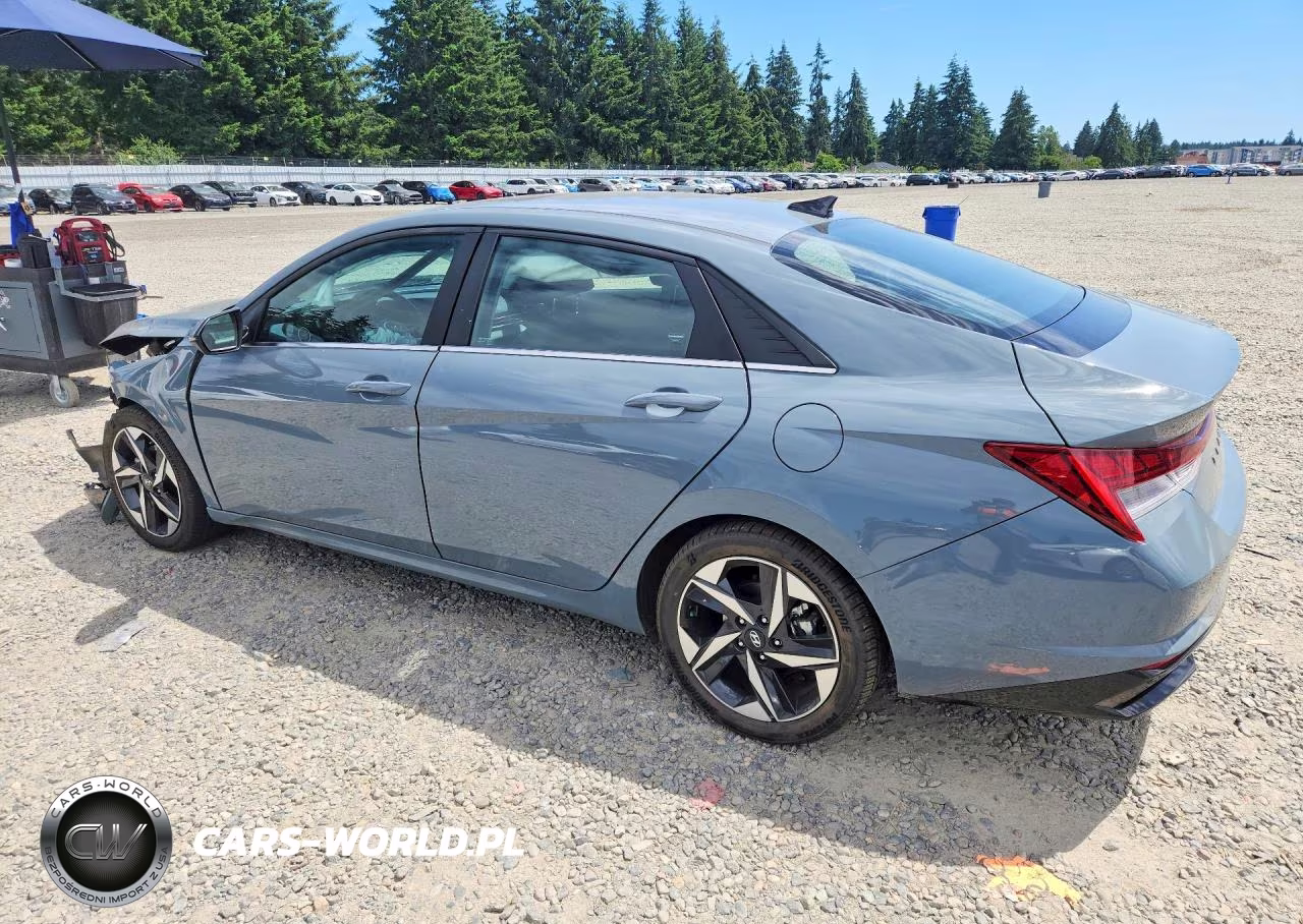 2023 Hyundai Elantra Hybrid Blue VIN:KMHLN4AJ3PU037569 - 2