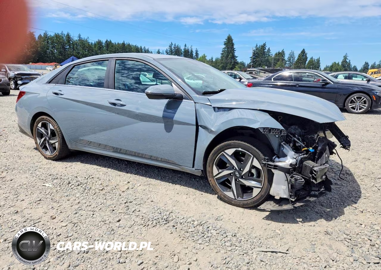 2023 Hyundai Elantra Hybrid Blue VIN:KMHLN4AJ3PU037569 - 4
