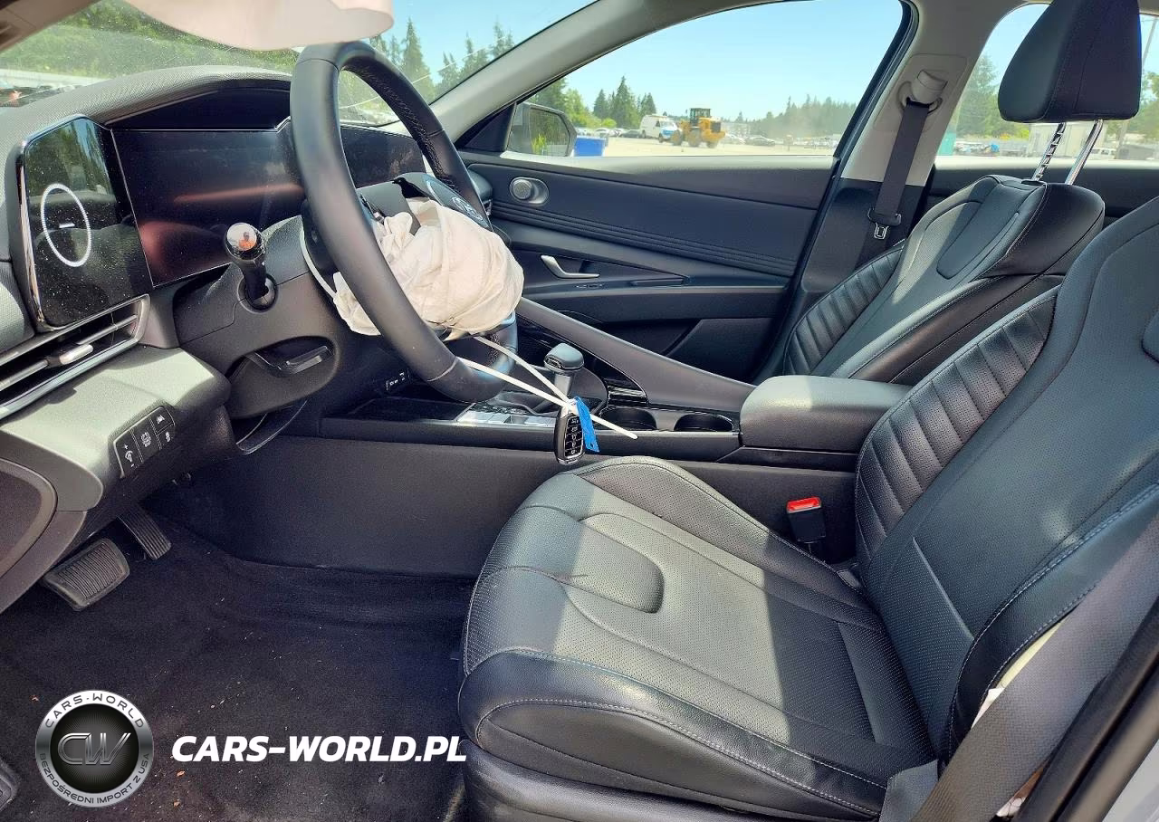 2023 Hyundai Elantra Hybrid Blue VIN:KMHLN4AJ3PU037569 - 7