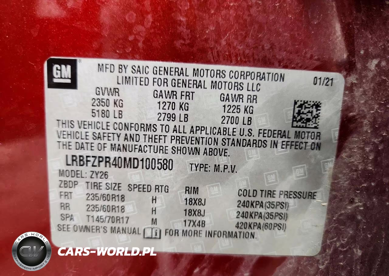 2021 Buick Envision Essence VIN:LRBFZPR40MD100580 - 14