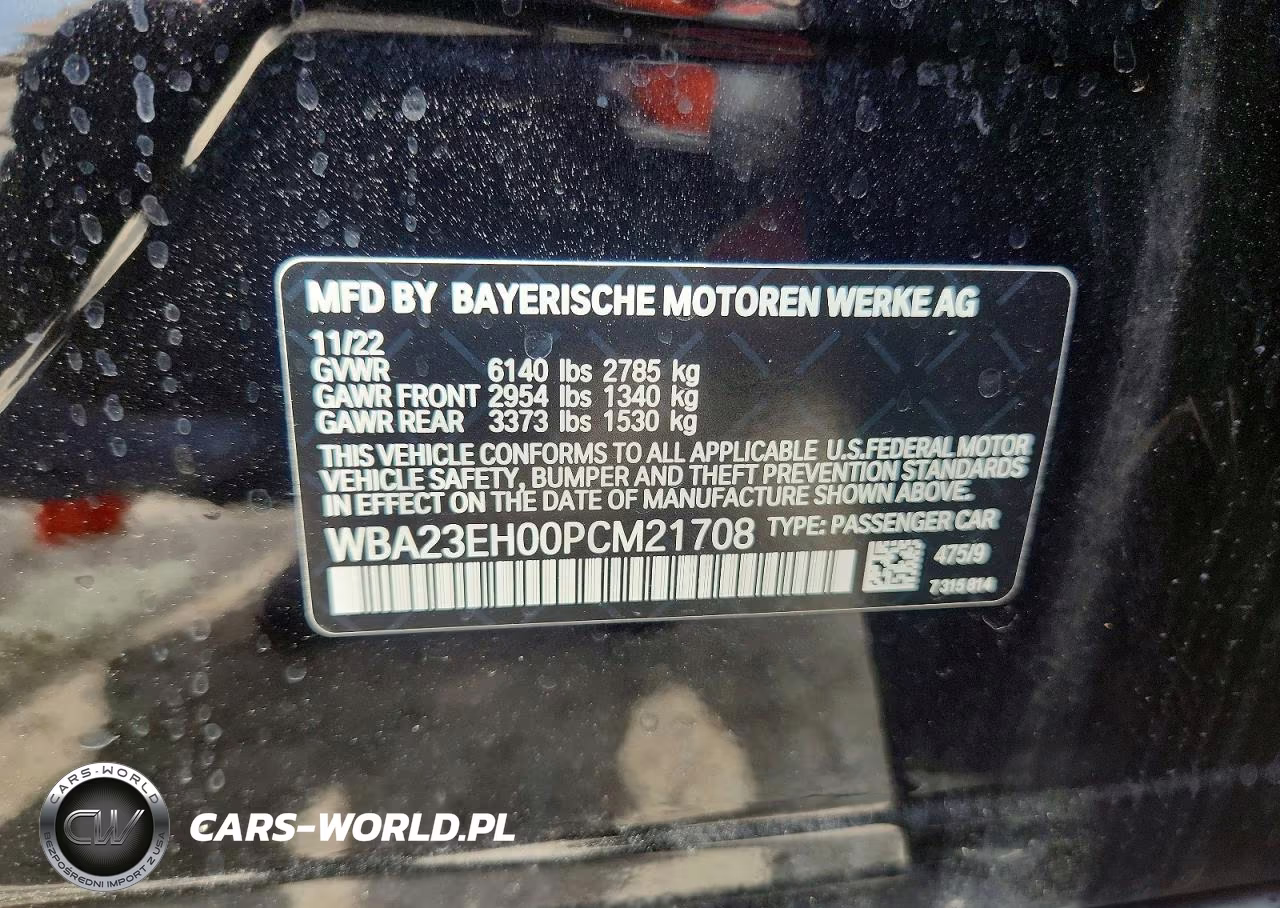 2023 BMW 740 I VIN:WBA23EH00PCM21708 - 13