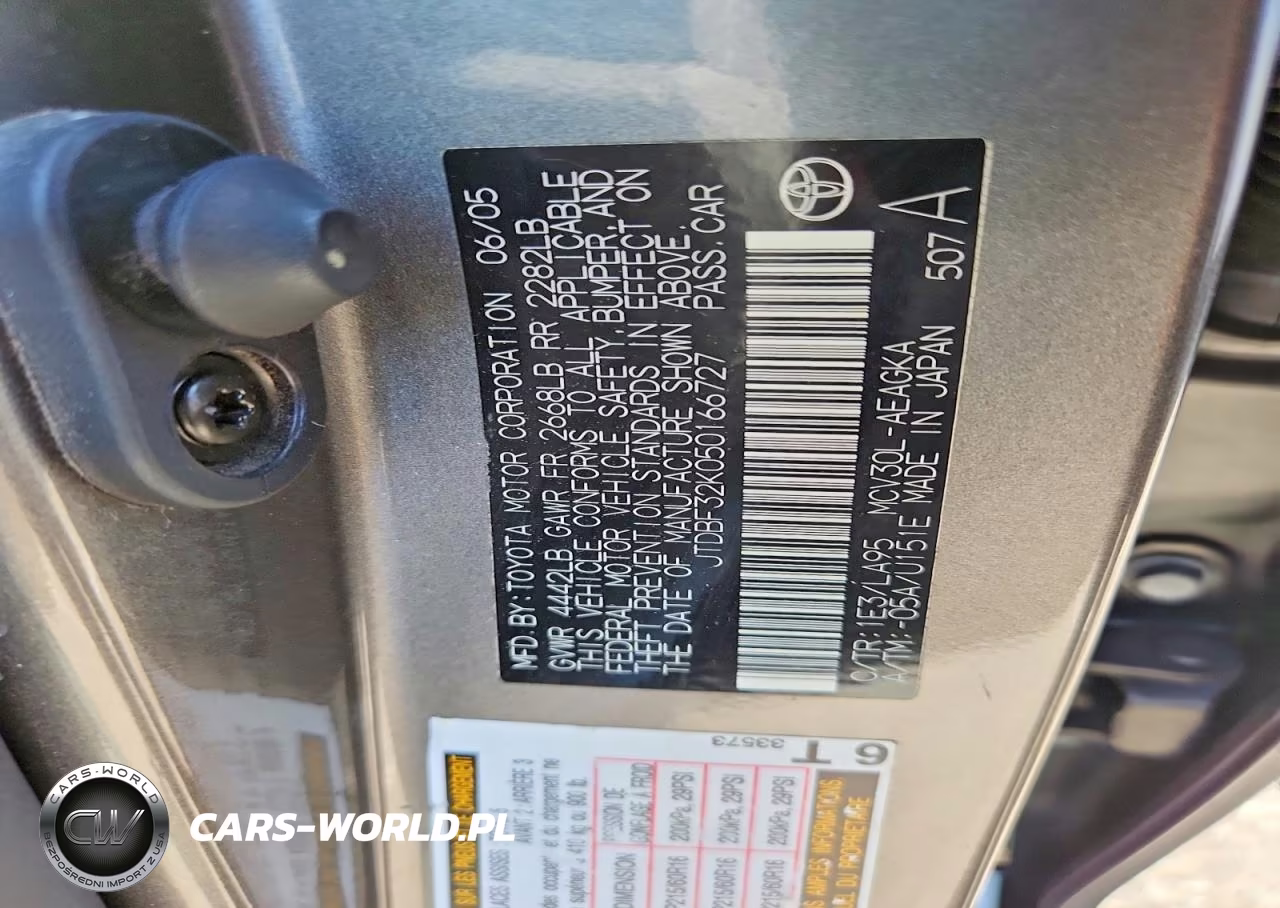 2005 Toyota Camry Xle V6 VIN:JTDBF32K050166727 - 12