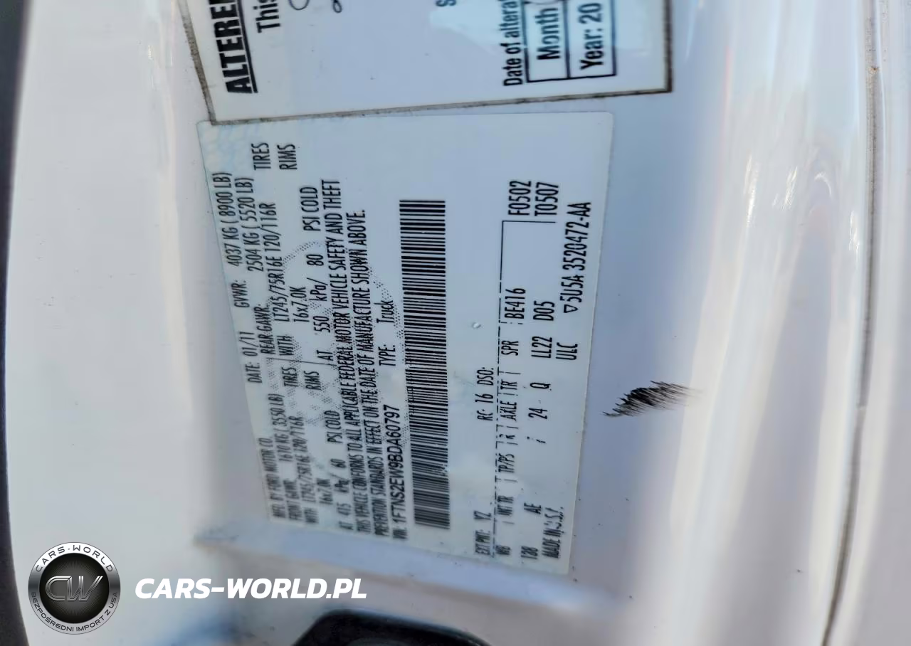 2011 Ford Econoline E250 Van VIN:1FTNS2EW9BDA60797 - 13