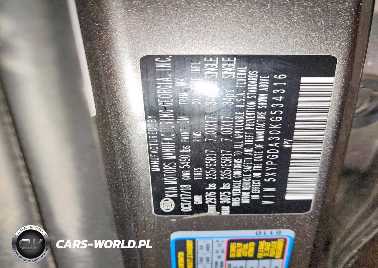 2019 Kia Sorento Lx VIN:5XYPGDA30KG534316 - 13