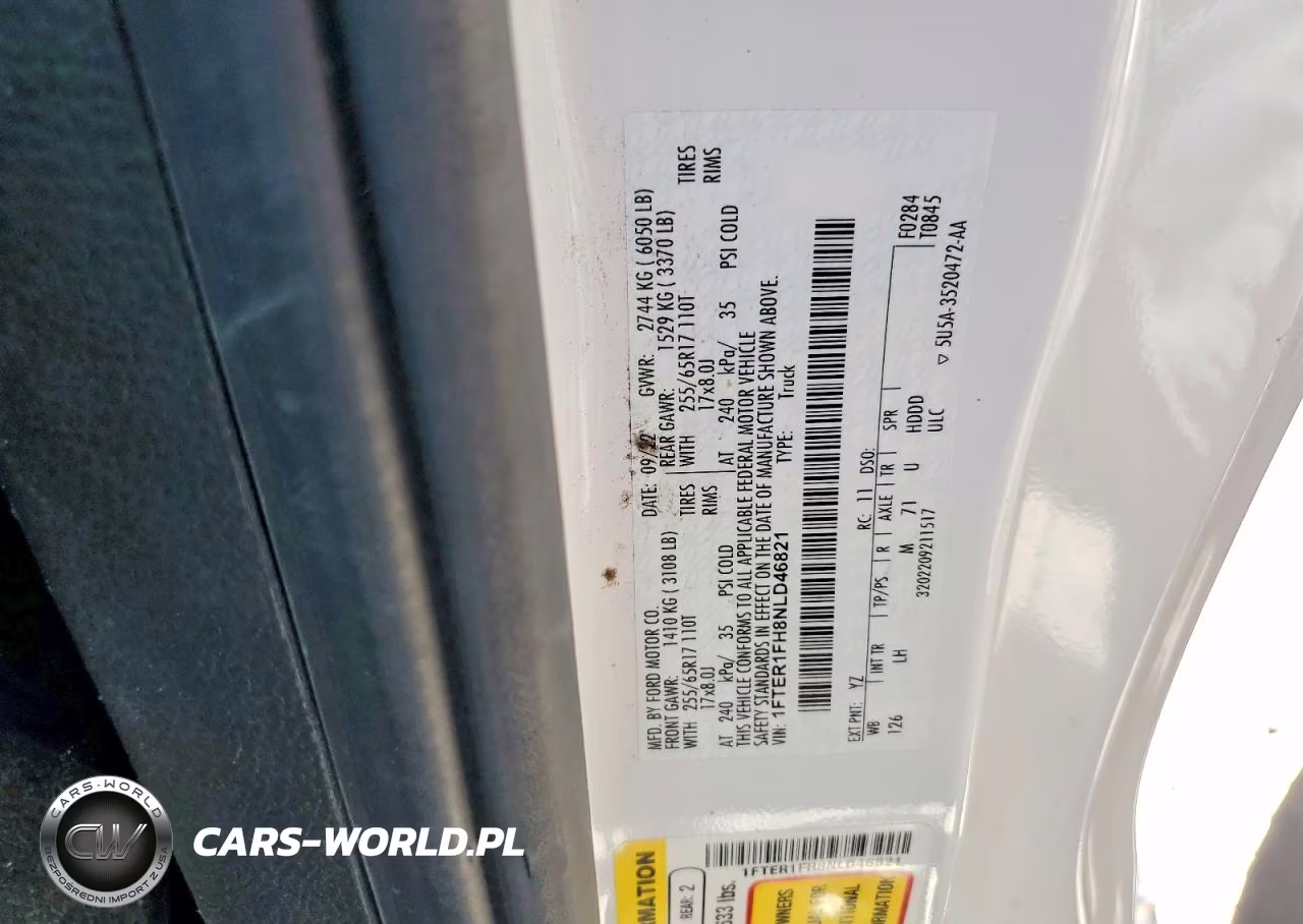 2022 Ford Ranger VIN:1FTER1FH8NLD46821 - 13