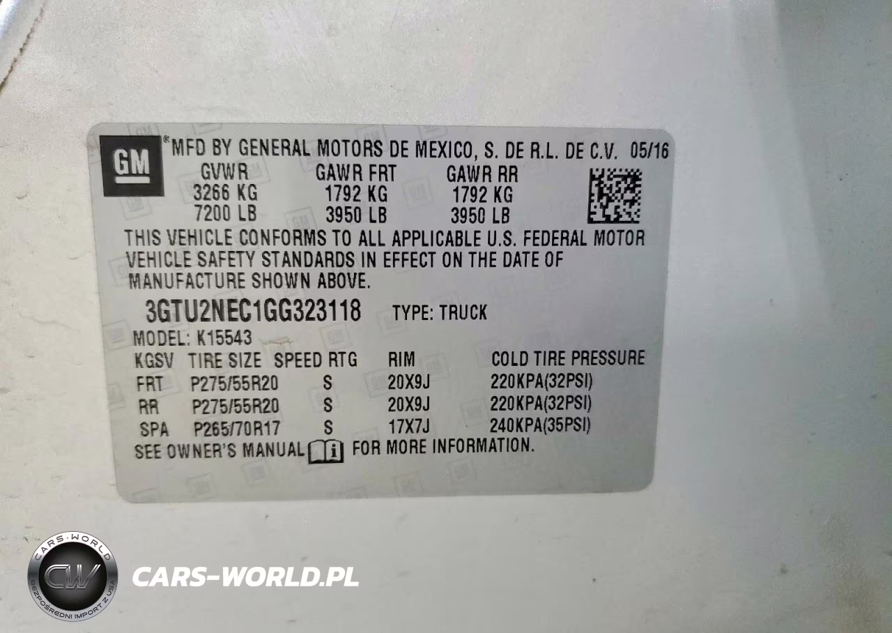 2016 GMC Sierra K1500 Slt VIN:3GTU2NEC1GG323118 - 12