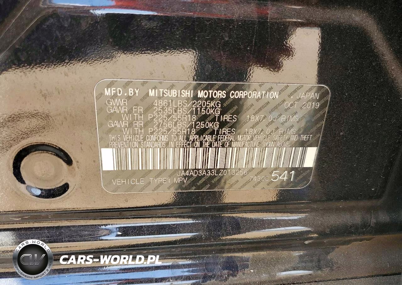 2020 Mitsubishi Outlander Se VIN:JA4AD3A33LZ013256 - 12
