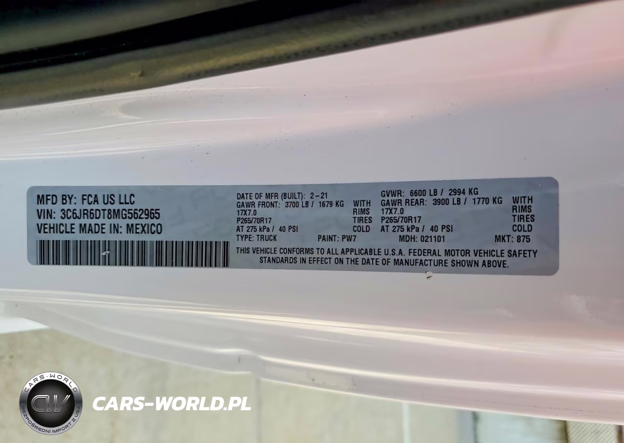 2021 Ram 1500 Classic Tradesman VIN:3C6JR6DT8MG562965 - 12