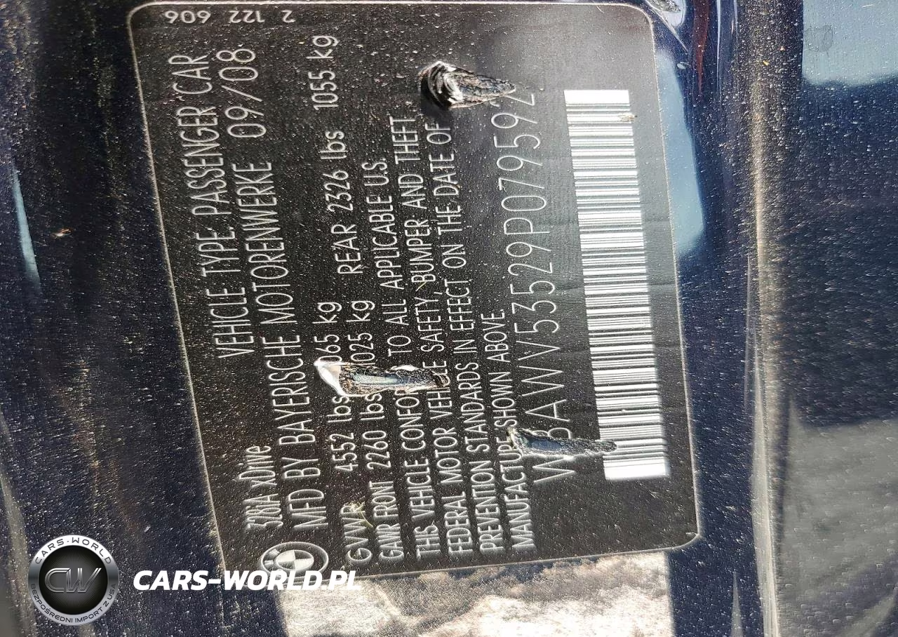 2009 BMW 328 Xi Sulev VIN:WBAWV53529P079592 - 12