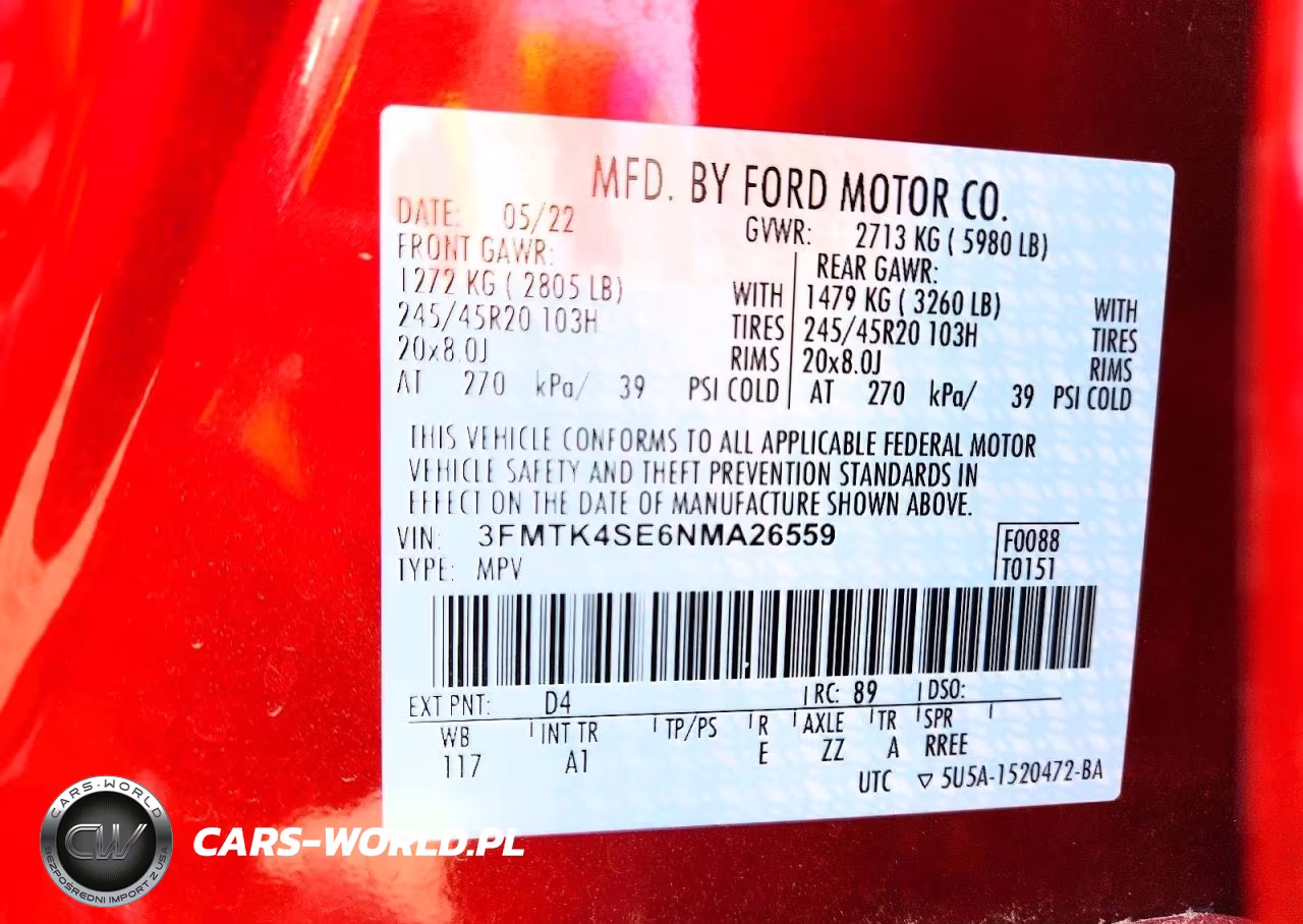 2022 Ford Mustang Mach-E Gt VIN:3FMTK4SE6NMA26559 - 14