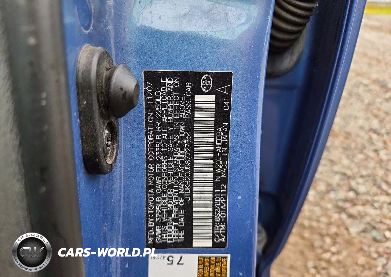 2008 Toyota Prius Base VIN:JTDKB20U587727364 - 12