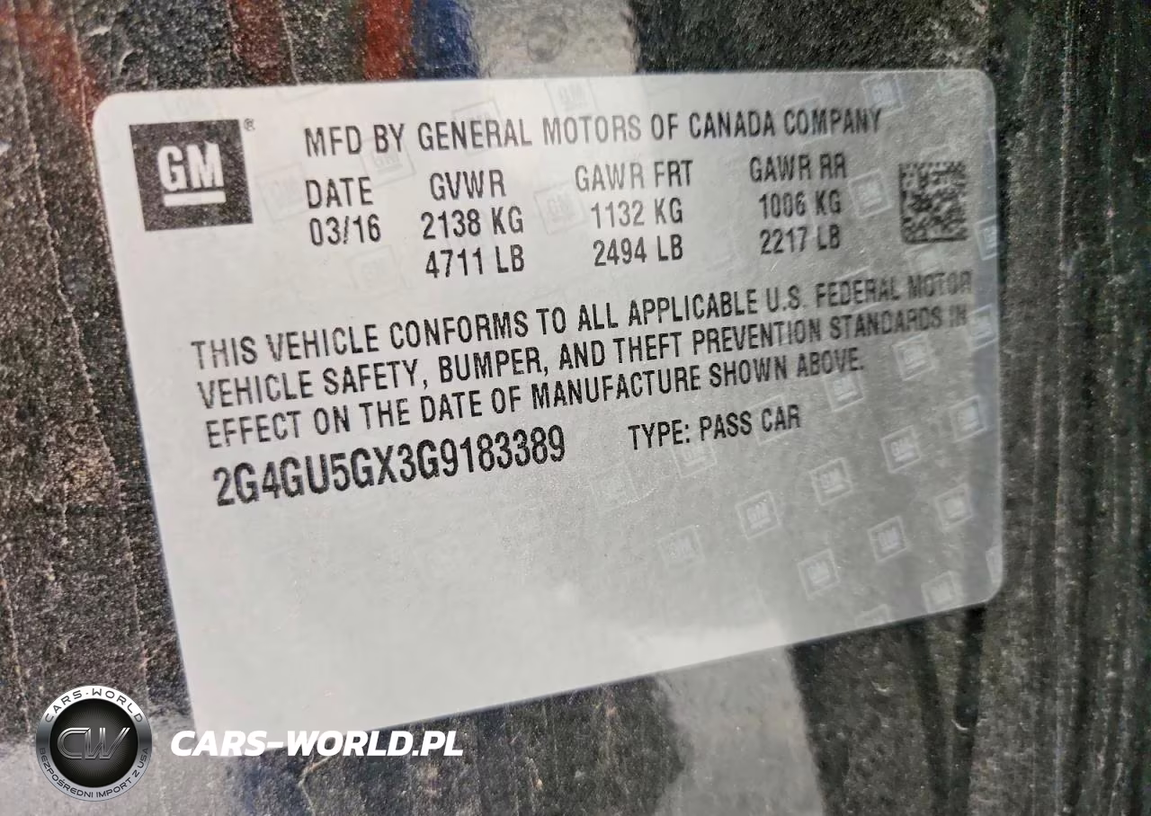2016 Buick Regal Gs VIN:2G4GU5GX3G9183389 - 12
