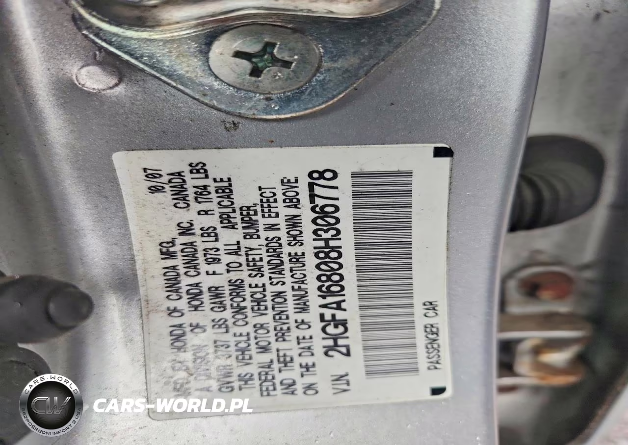 2008 Honda Civic Ex VIN:2HGFA16808H306778 - 12
